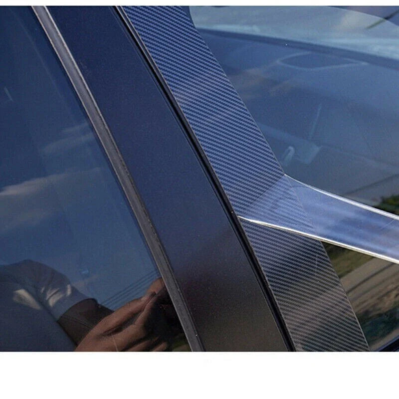 Toyota Tacoma 4 x Carbon Pillar Trim Door Cover Mirrored Post (2024–2025)