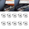 Harley Electra Glide, Road King 9mm-12mm Engine Screw Bolt Cover Caps Chrome