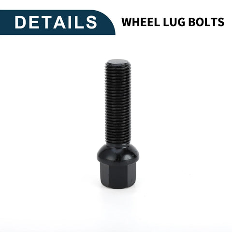 Volkswagen Porsche 10 x M14x1.5mm Ball Seat Wheel Lug Bolts 45mm Shank