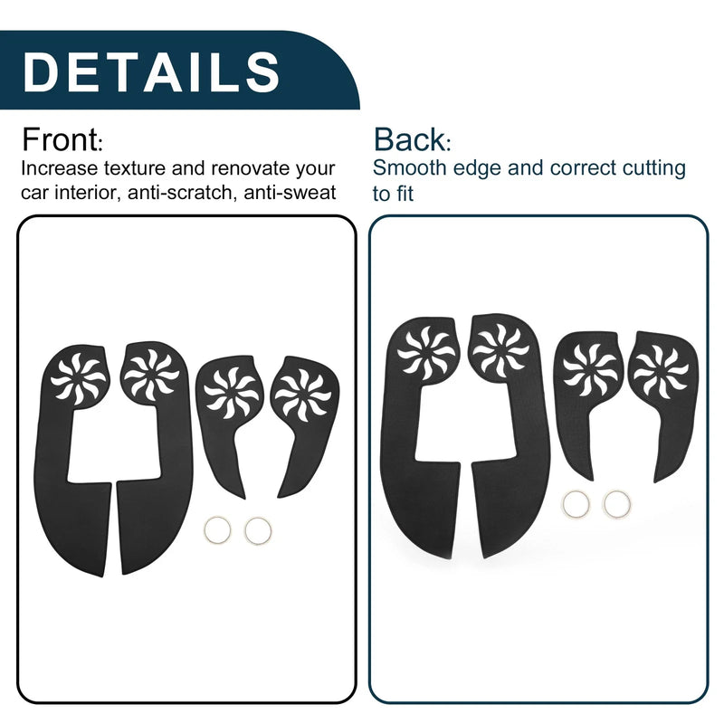 Jeep Compass Car Door Anti Kick Pad Sticker Protector (2011-2016)