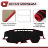 Toyota Raize (2013-2020) Sun Protector Black Red Dashboard Cover Mat