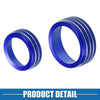 Dodge Durango (2014 - 2020) Blue AC Radio Switch Knob Cover Decals 3 x
