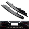 Jaguar XJ Gloss Black Front Side Grille Bumper Molding Trim (2010-2015)