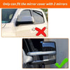 Chevy Silverado GMC Sierra Black Rearview Tow Mirror Cap Cover (2014-2019)