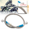 Motorcycle 60cm Stainless Steel Braided Brake Oil Hose Pipe Line Kit