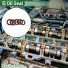 Oil Seal 25x40x5mm FKM Rubber High Pressure Brown 5 Pcs