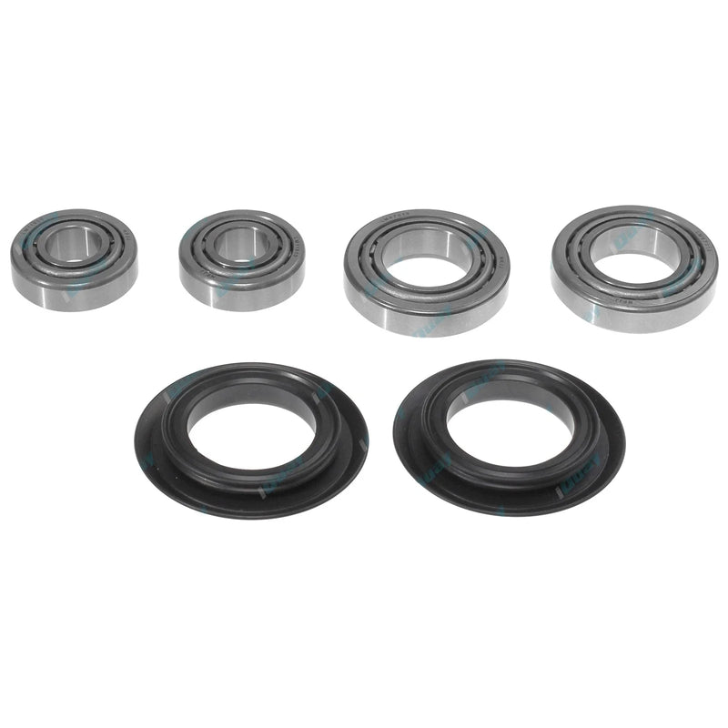 2 x Front Inner + Outer Wheel Bearing + Cone + Seal Kit Set