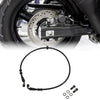 80 cm Motorcycle Brake Clutch Oil Hose Line Nylon PU Stainless Steel Wire Braid