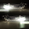 Ford Mustang Clear Bumper Turn Signal Lamps 2 x LED DRL Fog Lights (2018-2023)
