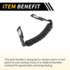 Jeep Wrangler (2018-2023) - Oxford Cloth Black 2 x Roll Bar Grab Handles