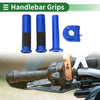 Motorcycle 7/8 22mm Hand Grips Cover Rhombus Pattern