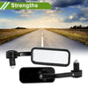 Motorcycle Rear View Mirrors / 1 Set / M8 Square Black Aluminum Plastic