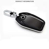 BMW 7 Series 740li 750li Leather Cover Remote FOB Key Shell Bag w Keychain
