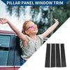 Chevrolet Silverado 4pcs Pillar Window Trim Carbon Fiber (2014 - 2018)