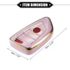 BMW 3 4 5 6 7 Series TPU Pink 4 Buttons Remote Smart Key Fob Cover (2006-2023)