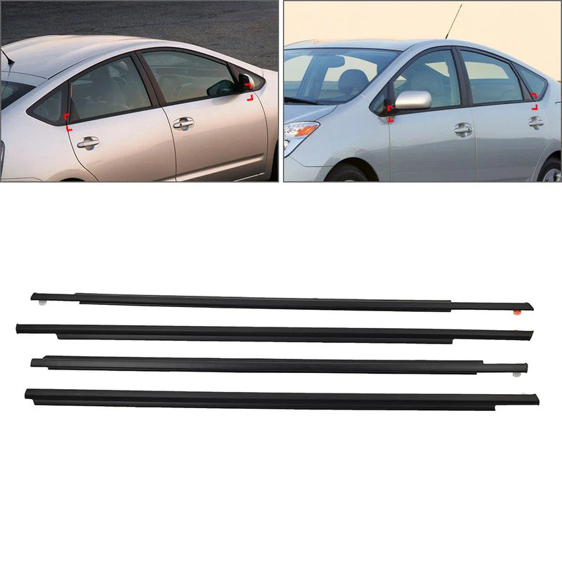 Toyota Prius Front Rear Door Belt Moulding Weatherstrip (2004-2009)