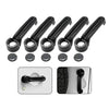 Jeep Wrangler 5 x Black ABS Outside Door Handle Cover Trim Set (2007-2018)