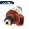 Nissan D21 Base 2.4 (1990-1994) 1 Pc Wine Red Fuel Injector