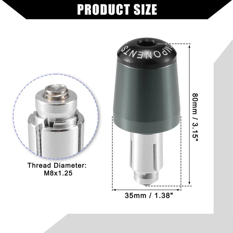 Honda Motorcycle Handlebar End Plug Grips 7/8"