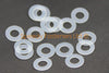 Nylon Clear Thin Washers m5 5.3mm ID 10mm OD 0.5mm Thick