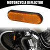 2 x Universal Reflector Oval Motorcycle Safety Reflector Orange
