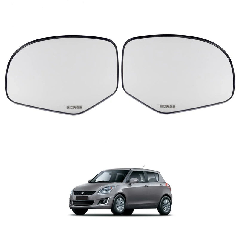Side Mirror Glass Lens Rear View Pair Fits Suzuki Swift Hatchback 2010-17 New