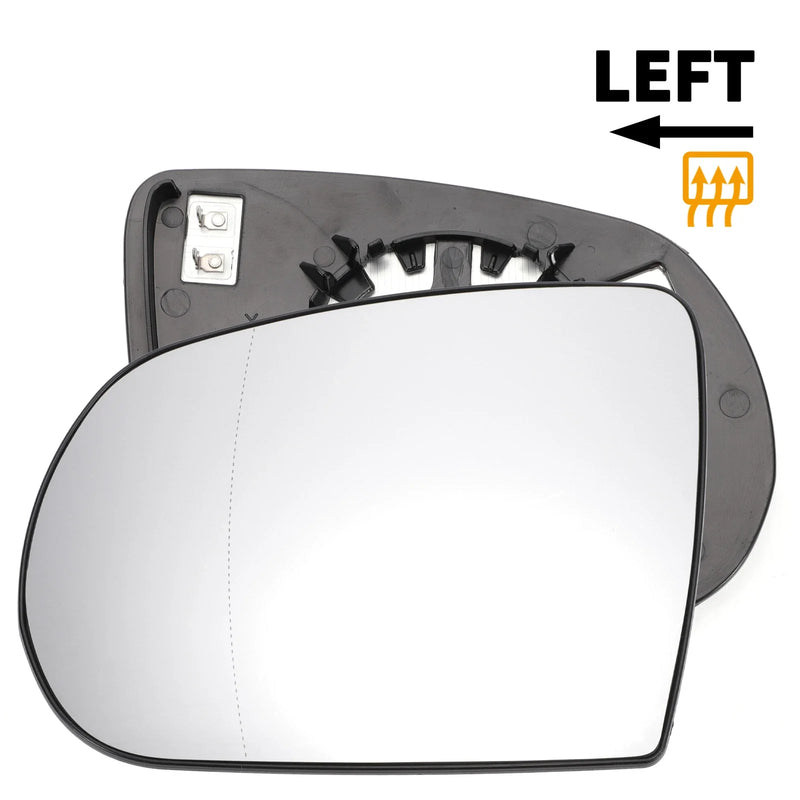 Jeep Grand Cherokee, Compass Left Side White Heated Mirror Glass (2011-2023)