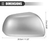 Toyota Highlander 2009-2014 Right Side Mirror Cover (ABS Silver Tone)