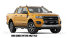 Ford Ranger Ute Wildtrak XLT 6.5" Bolted Fender Flares (2018-2021)