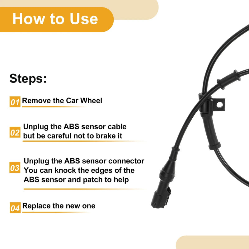 Ford E-550 Super Duty ABS Wheel Speed Sensor (2003-2007)