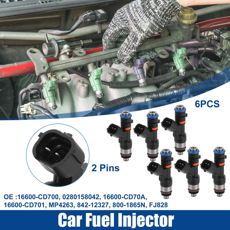 Nissan 350Z 6 x Car Fuel Injector Nozzle Replaces (2003-2009)