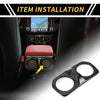 Jeep Carbon Fiber Black Rear Air Vent AC Outlet Panel Cover