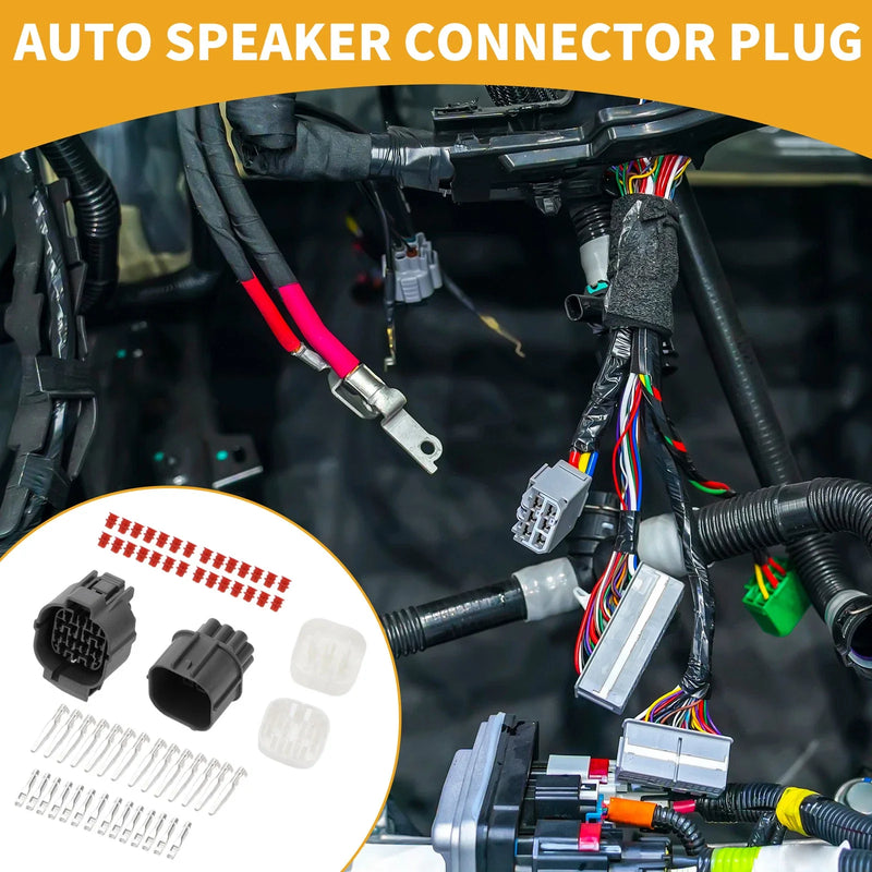 Honda 14 Pin Auto Speaker Connector Plug Female Wire Terminal