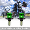 Motorcycle 2 x 10mm Motorcycle Swing Arm Spool Rear Stand Sliders Green