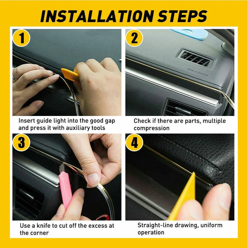 Universal Vehicles 5m Car Interior LED Strip Lights