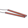 Camping Caravan Boat Car Waterproof 2 x 12V Red DRL COB LED Strip Light Bars