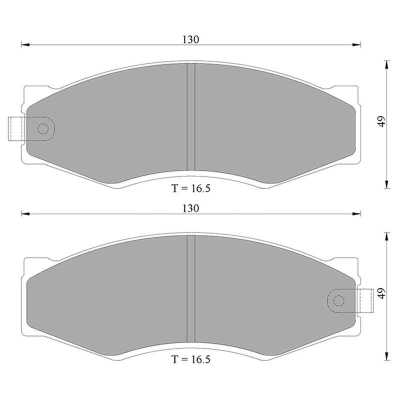Nissan Skyline R31 LH+RH 2.0L Front Disc Brake Pads (1987-1989)