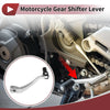 Kayo T6 Folding Motorcycle Gear Shifter Lever Silver Tone Black Head