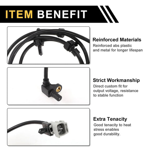 Dodge Ram 1500 Front Left Right ABS Wheel Speed Sensor (2000-2001)