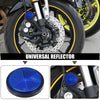 Motorcycle Garbage Cans Car Blue 2 x Universal Round Shape Reflectors