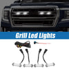 Toyota Tacoma TRD PRO Front Grille Lights Set White LED Black (2016–2022)