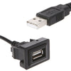 Toyota RAV4, Corolla Dash Flush Mount USB Port Panel Extension Cable Adapter (2013-2023)