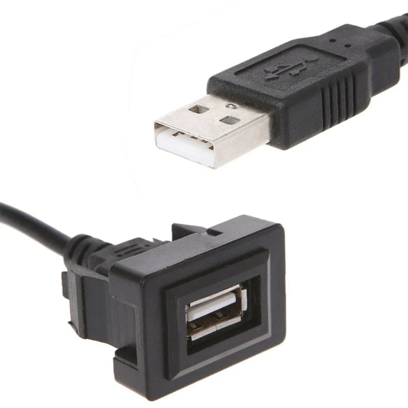 Toyota RAV4, Corolla Dash Flush Mount USB Port Panel Extension Cable Adapter (2013-2023)