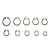 Universal 100pcs External Circlips Retaining Ring 8mm-18mm