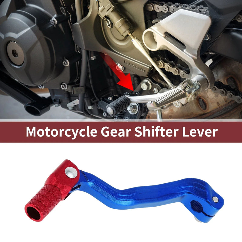 Bosuer M4 Blue Lever Red Head Folding Gear Shifter Lever