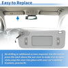 Chevrolet Silverado 1500 2500 3500 Left Side Sun Visor Gray (2015-2018)