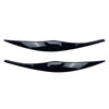 BMW 3 Series E90 E91 Headlight Eyelid Cover  Bright Black (2006-2011)