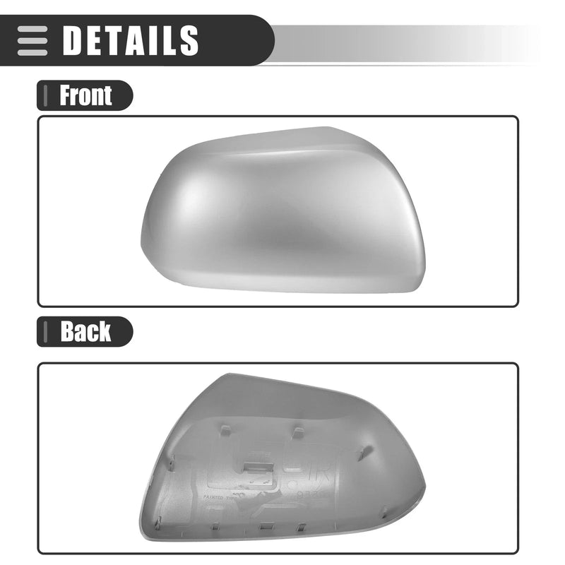 Toyota Highlander 2009-2014 Right Side Mirror Cover (ABS Silver Tone)