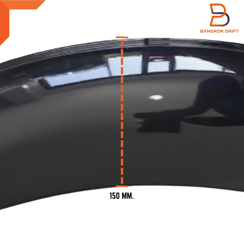 Nissan Navara Ute 6" Glossy Black Fender Flares (2021-2023)