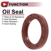 Vehicle Oil Seal 35x48x7mm FKM Rubber Brown 2 x Pcs